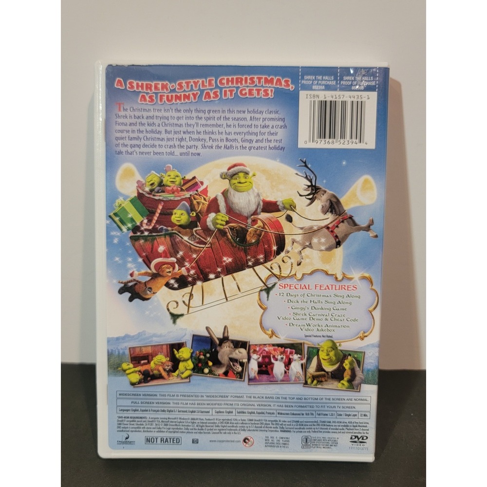 Shrek the Halls DVD 2007 Holiday Special Donkey Puss in‎ Boots - Picture 2 of 4